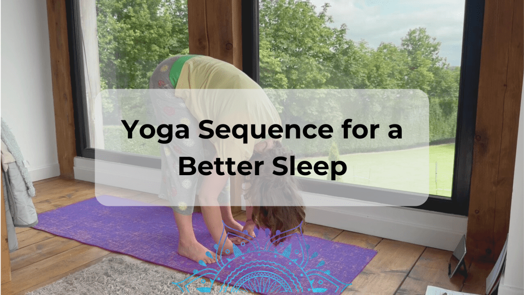 dangling yin yoga pose for better sleep