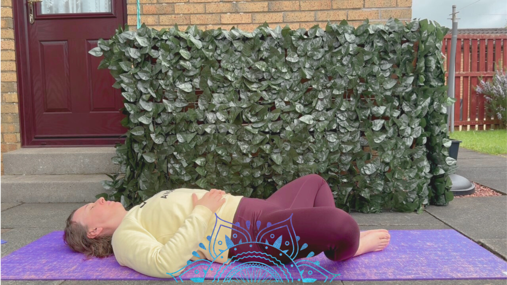 Reclining butterfly pose
yin yoga poses for better sleep