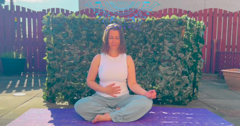 Full yogic breath for calming anxiety