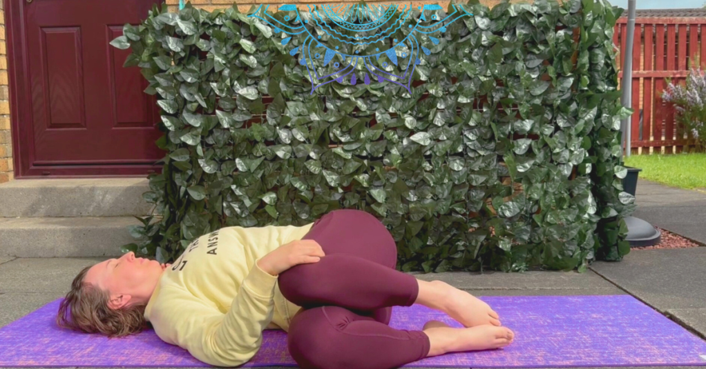 Yin yoga sequence for grounding - yin yoga twist pose